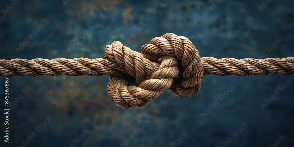 Close-up of a Knotted Rope Close-up of a Knotted Rope