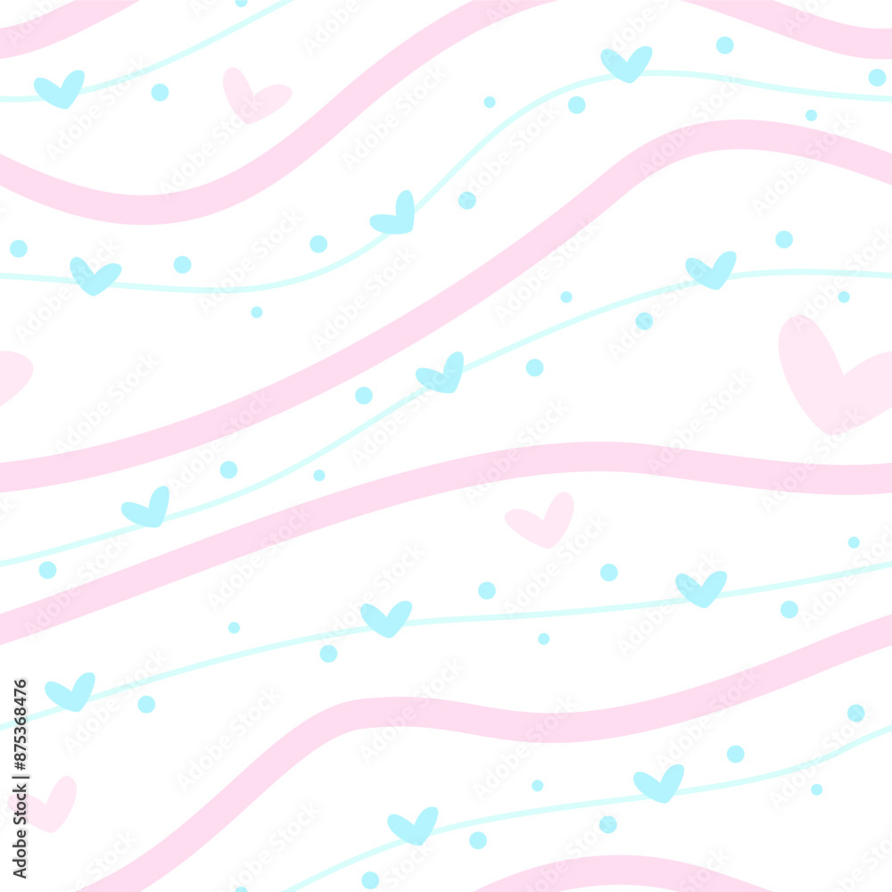 girly love pastel color seamless pattern background girly love pastel color seamless pattern background