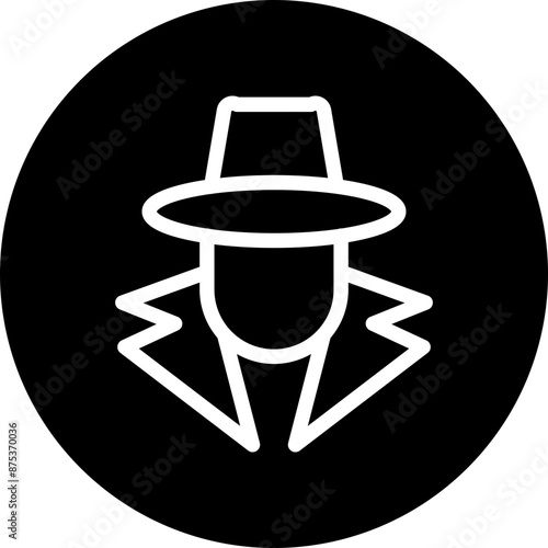 Fraud Vector Line White Circle Black