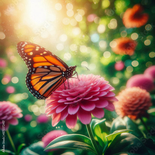 Monarch, Beautiful Butterfly Photography, Beautiful butterfly on flower, Macro Photography, Beautiful Nature