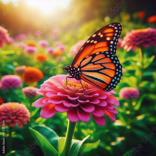 Monarch, Beautiful Butterfly Photography, Beautiful butterfly on flower, Macro Photography, Beautiful Nature