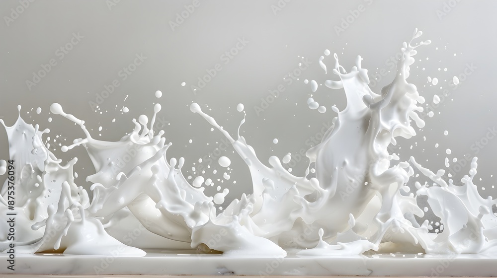 Shaving Cream Forming Whimsical Shapes Reminiscent of Characters from a Dramatic Play Shaving Cream Forming Whimsical Shapes Reminiscent of Characters from a Dramatic Play