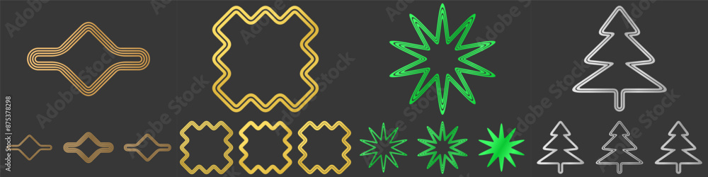 Obraz premium Line logo design collection