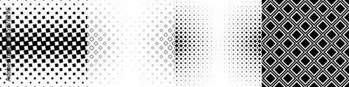 Monochrome geometrical pattern collection