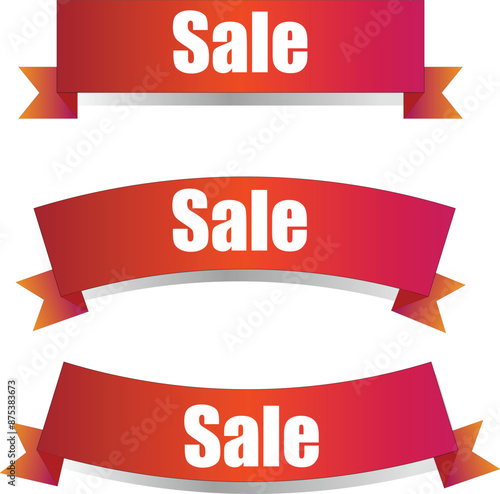 Eye-catching red sale banners perfect for promotions, marketing, and retail advertising. Ideal for highlighting discounts and special offers in stores, events, and online campaigns