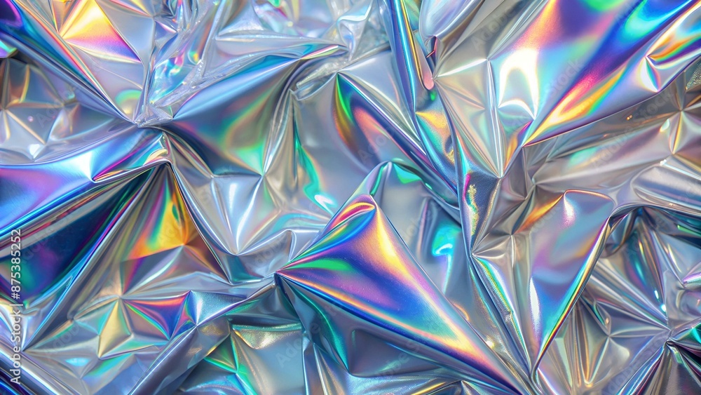 Seamless Abstract pattern: monochrome light silver background with Holographic effect. Seamless Abstract pattern: monochrome light silver background with Holographic effect.