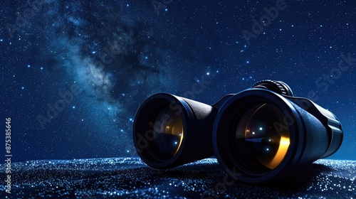 Gorgeous Sky View Observed with Elegant Binoculars