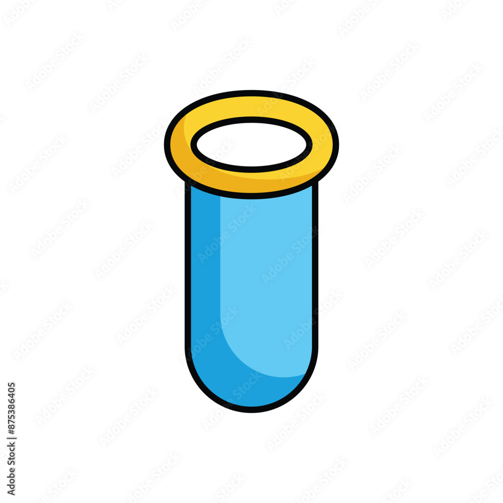 test tube icon design with white background stock illustration test tube icon design with white background stock illustration