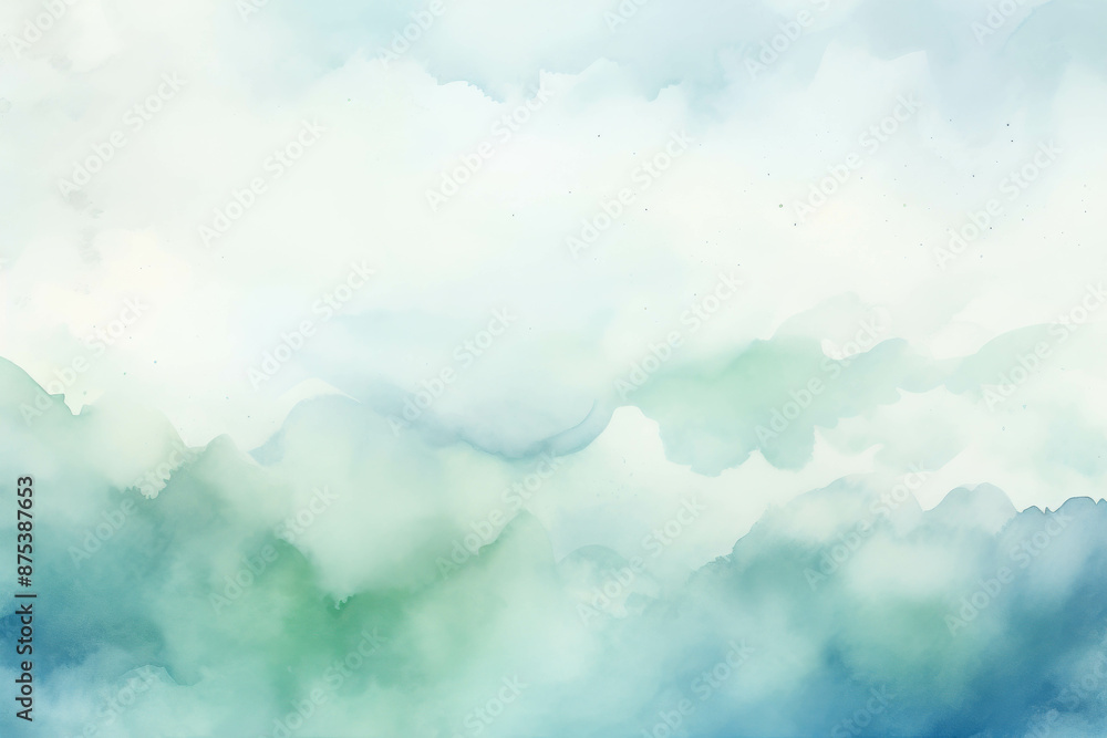 Soft and Gentle Watercolor Background with Subtle Shades of Blue and Green Creating a Calm and Serene Atmosphere Soft and Gentle Watercolor Background with Subtle Shades of Blue and Green Creating a Calm and Serene Atmosphere