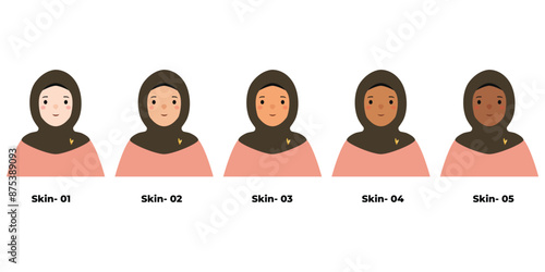 People Avatar Gilr with Hijab