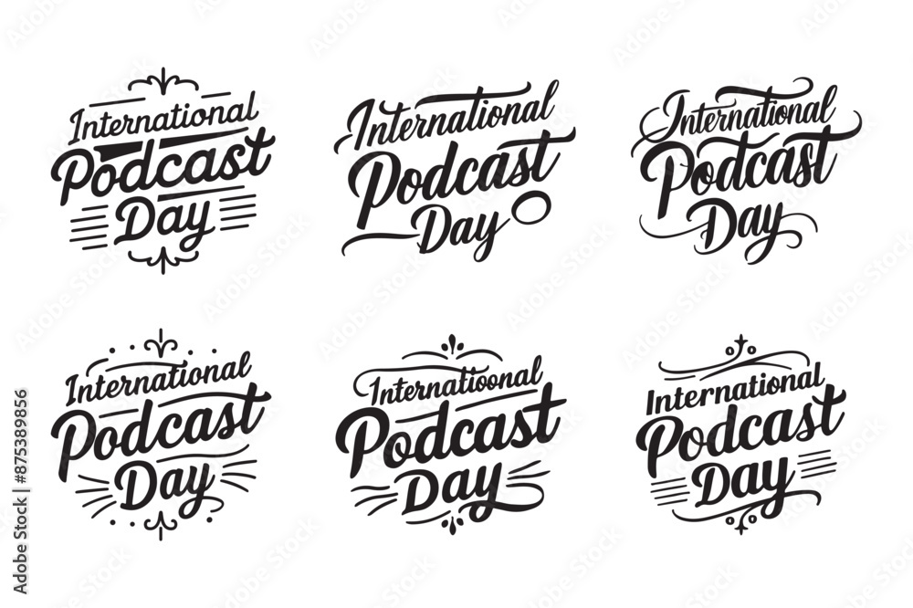 International Podcast Day T-Shirt Design International Podcast Day T-Shirt Design