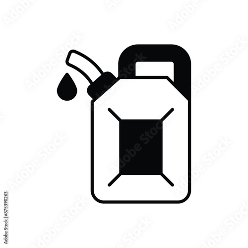 jerrycan icon design with white background stock illustration