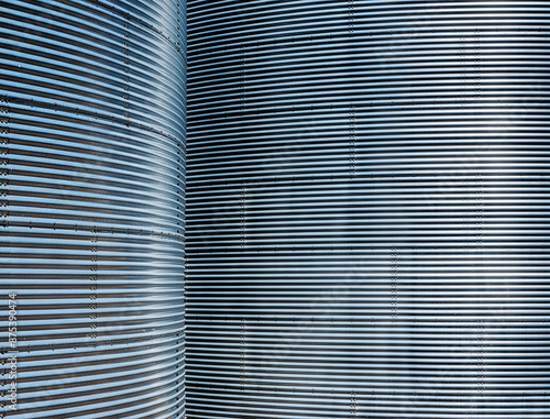 Grain Silo Metal Background