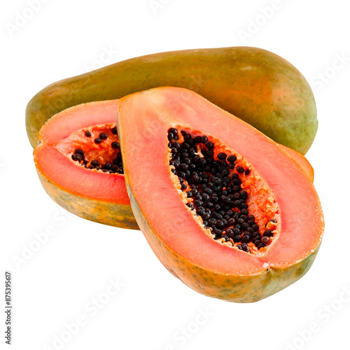 half of papaya