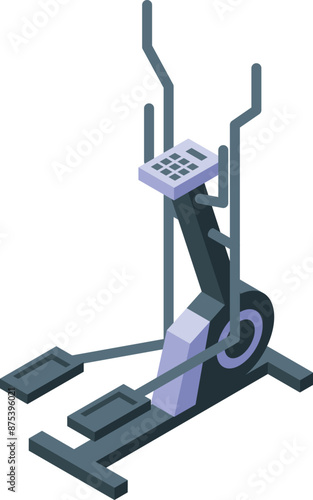 Elliptical trainer machine providing cardio workout at home for fitness and weight loss