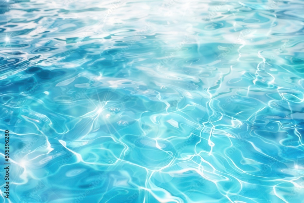 Bright and refreshing clear water surface with ripples and reflections, perfect for summer and aquatic themes in stock photography. Bright and refreshing clear water surface with ripples and reflections, perfect for summer and aquatic themes in stock photography.