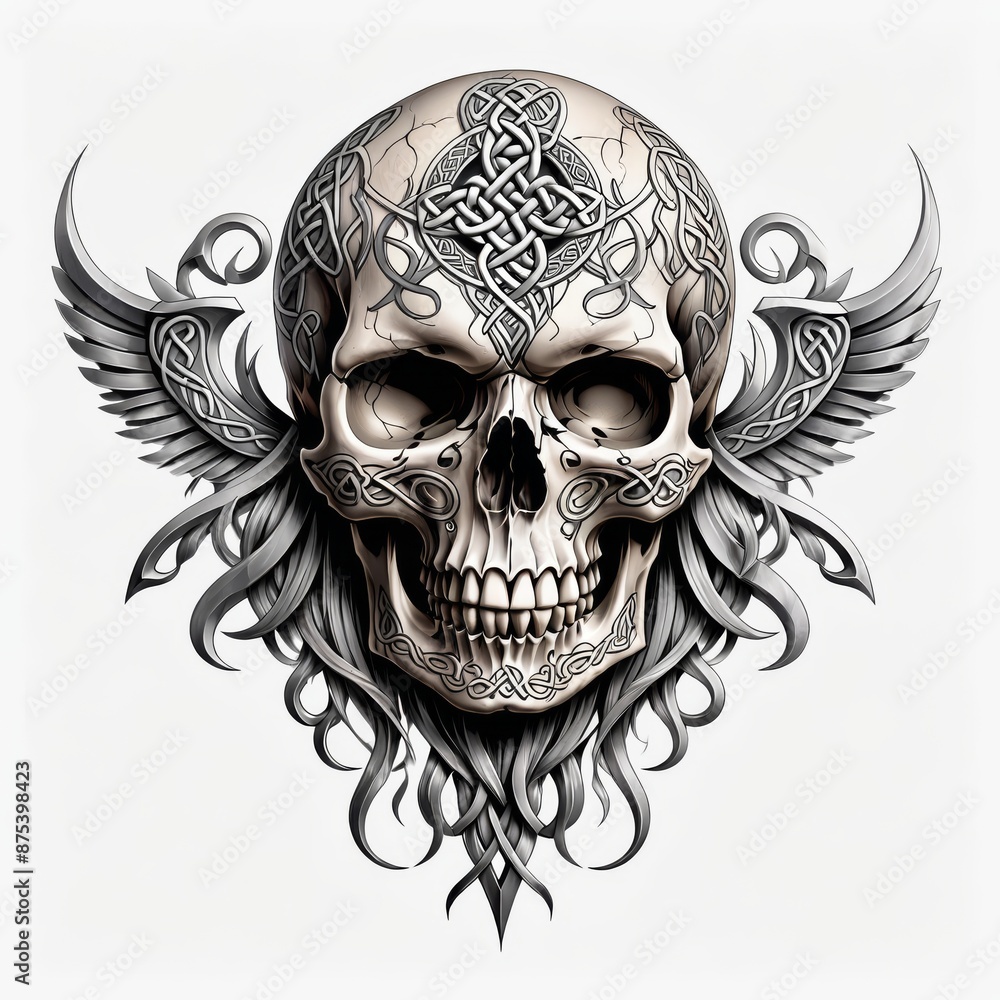 Celtic Skull Ornament Celtic Skull Ornament