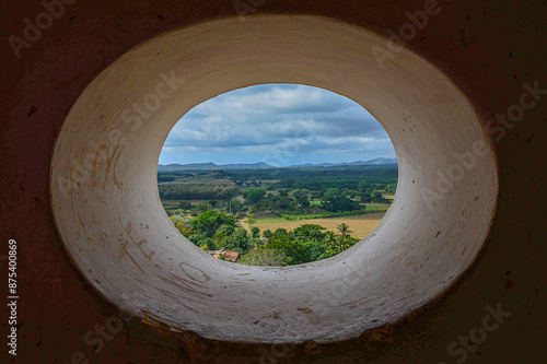 Panoramic view of the Valley of the Ingenios taken from the Torre Iznaga in Trinidad, Cuba