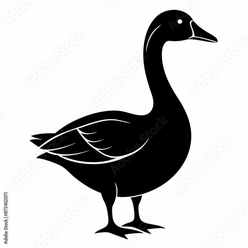 Goose black silhouette