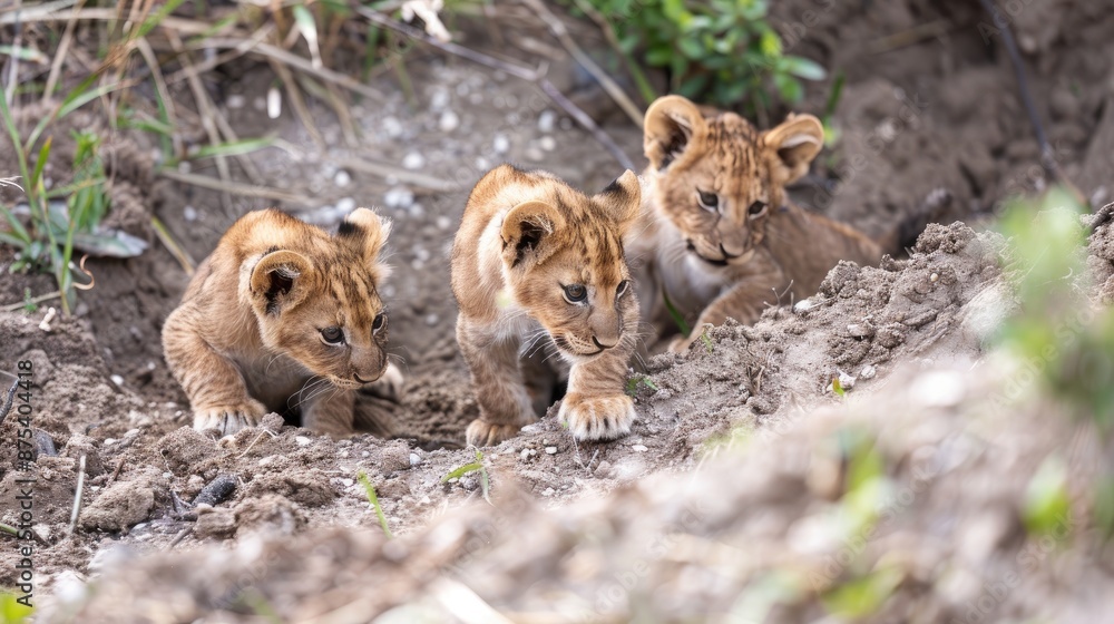 Adorable Wallpaper of Little Lion Cubs Adorable Wallpaper of Little Lion Cubs