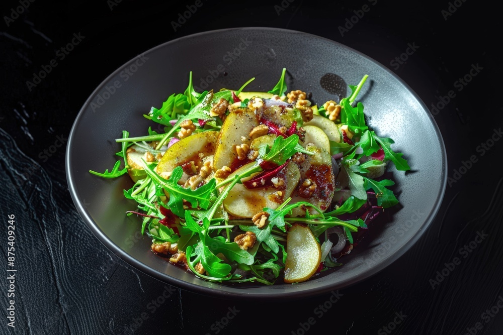 Vibrant Arugula and Pear Salad with Lemon Vinaigrette Vibrant Arugula and Pear Salad with Lemon Vinaigrette