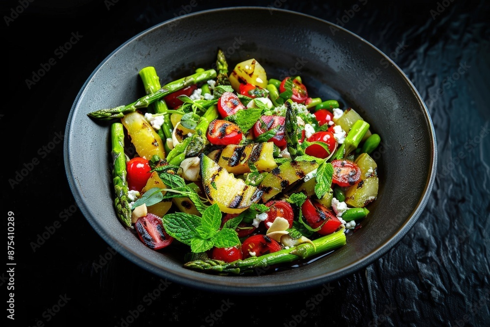 Grilled Melon and Asparagus Salad with Sweet and Savory Flavors Grilled Melon and Asparagus Salad with Sweet and Savory Flavors