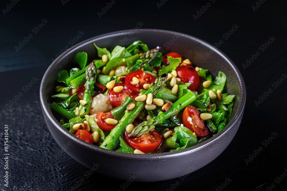 Tasty Asparagus and Tomato Salad with Balsamic Vinegar Tasty Asparagus and Tomato Salad with Balsamic Vinegar