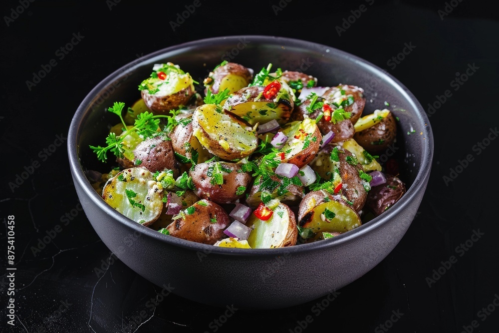 Austrian-Style Warm Potato Salad: A Feast for the Eyes and the Palate with Roasted Potatoes Austrian-Style Warm Potato Salad: A Feast for the Eyes and the Palate with Roasted Potatoes