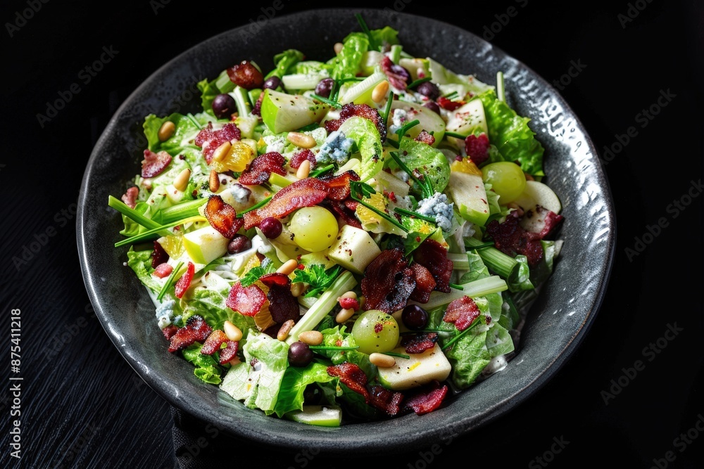 Irresistible Bacon Waldorf Salad with Toasted Pine Nuts and Fennel Irresistible Bacon Waldorf Salad with Toasted Pine Nuts and Fennel