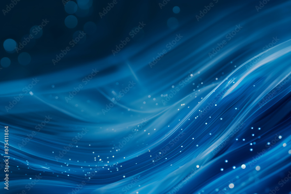 Abstract Ethereal Smoke and Particles in Blue Hues Abstract Ethereal Smoke and Particles in Blue Hues