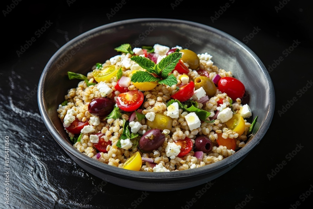 Tempting Barley Salad with Mint and Red Pepper Tempting Barley Salad with Mint and Red Pepper