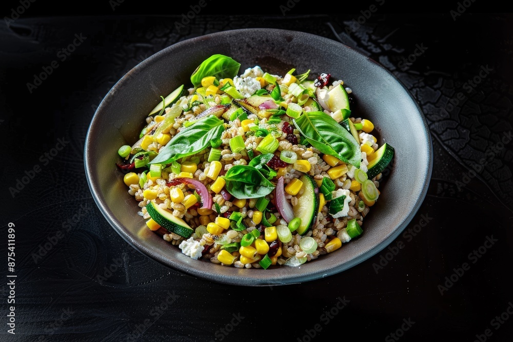 Delicious Barley Salad with Fresh Corn and Tangy Vinegar Delicious Barley Salad with Fresh Corn and Tangy Vinegar