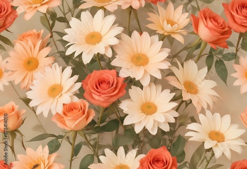 Elegant flowers design pattern