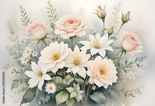 Elegant flowers design pattern