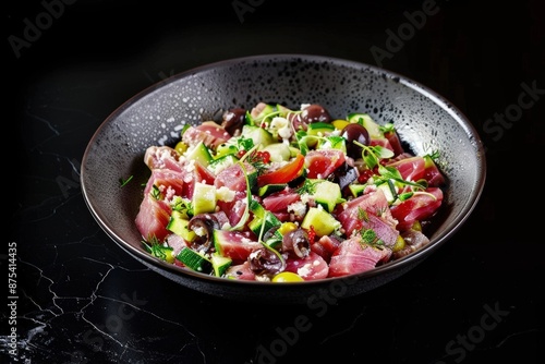 Elegant Tuna Carpaccio with Zesty Mediterranean Flavors