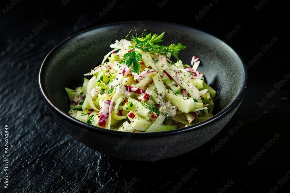 Elegant Celeriac Remoulade with Granny Smith Apple and Velvety Dressing Elegant Celeriac Remoulade with Granny Smith Apple and Velvety Dressing