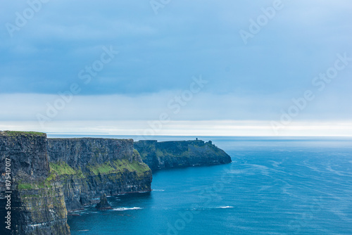 Natural scenery of the Cliffs of Moher, Galway, Ireland photo