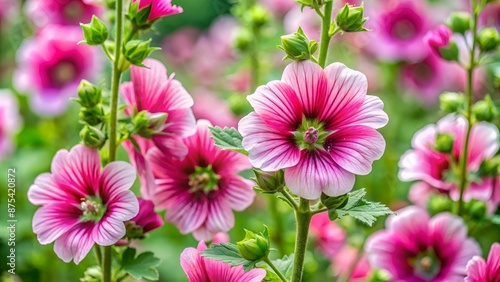 In nature, mallow, or cheese, is a biennial and occasionally a perennial flower. However, it is usually grown as an annual in gardens.