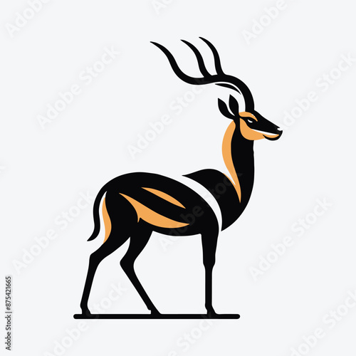 Majestic Antelope Silhouette, The Art of Nature's Elegance