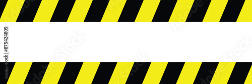 Black and yellow warning line striped rectangular background, yellow and black stripes on the diagonal. Industrial warning background, warn caution, construction, safety in eps 10