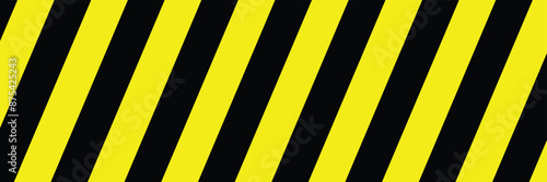 Warning yellow black diagonal stripes line. Safety stripe warning caution hazard danger road vector sign symbol for road alert in eps 10.