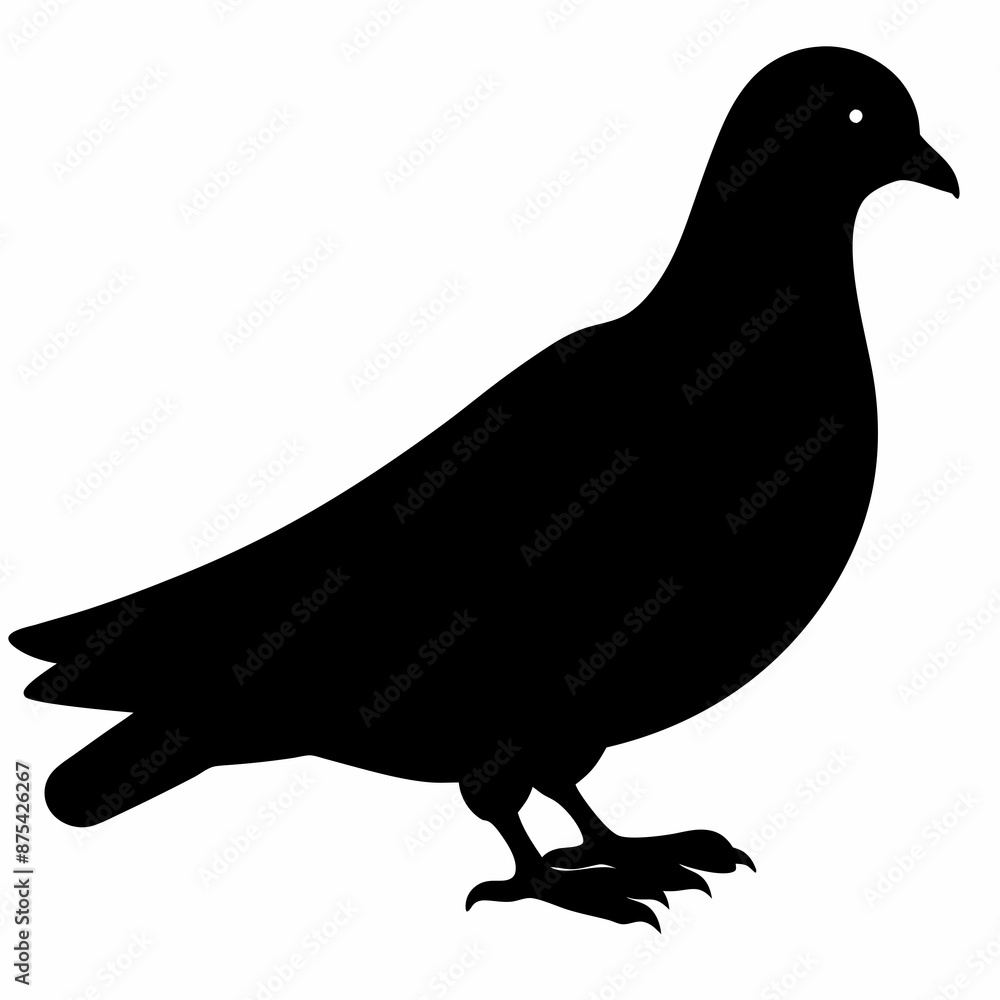 Dove vector illustration, bird isolated on white, dove silhouette, dove of peace vector art Dove vector illustration, bird isolated on white, dove silhouette, dove of peace vector art