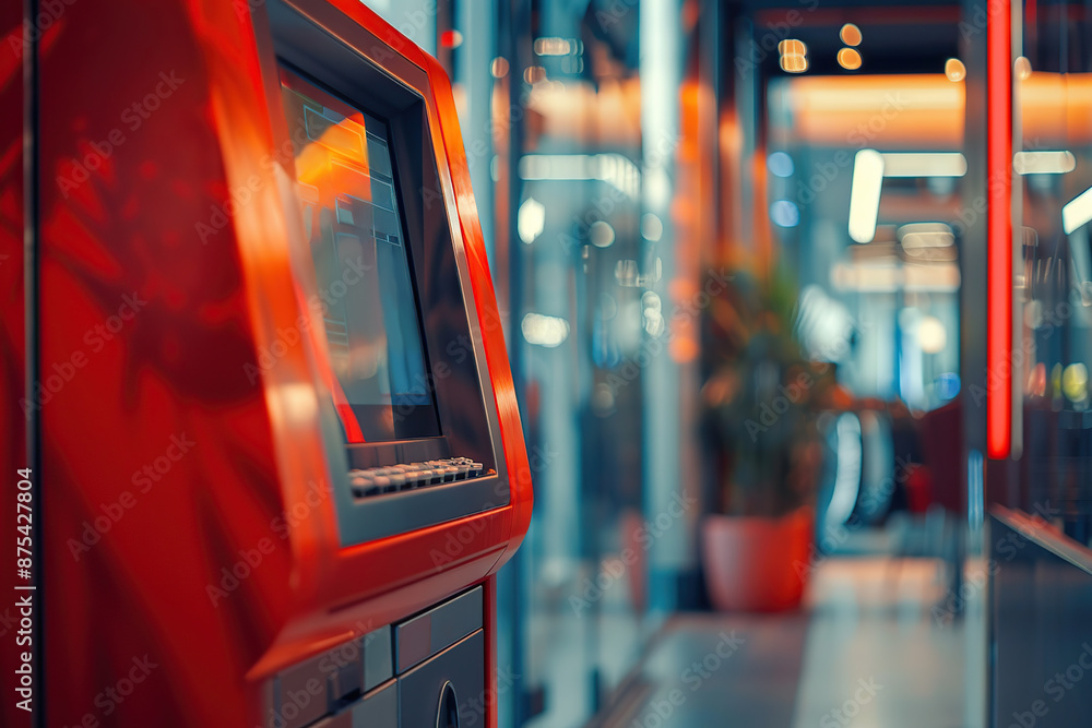 Authorized teller machine in the shopping mall Authorized teller machine in the shopping mall