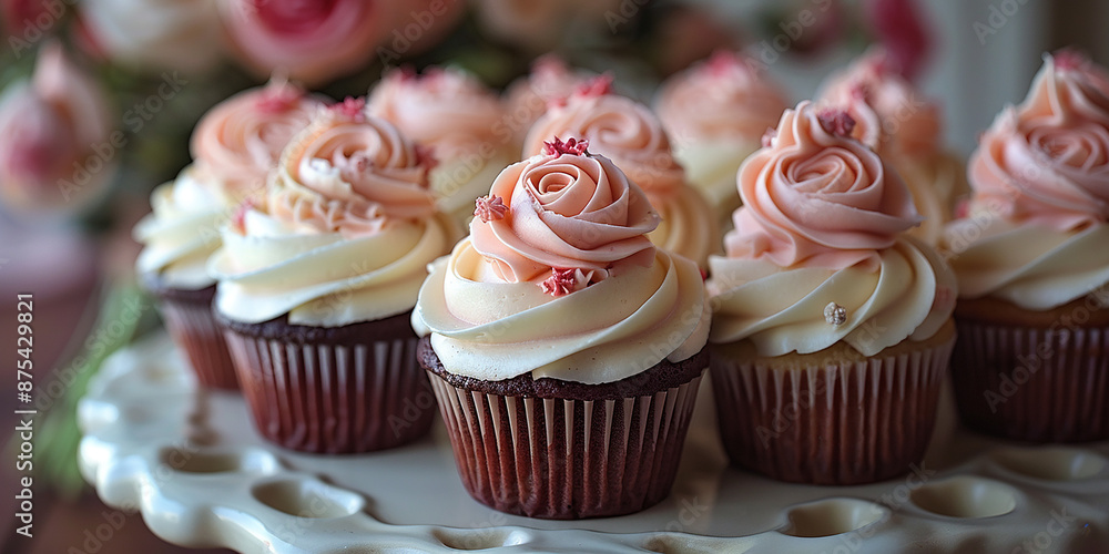 cupcakes with cream cupcakes with cream