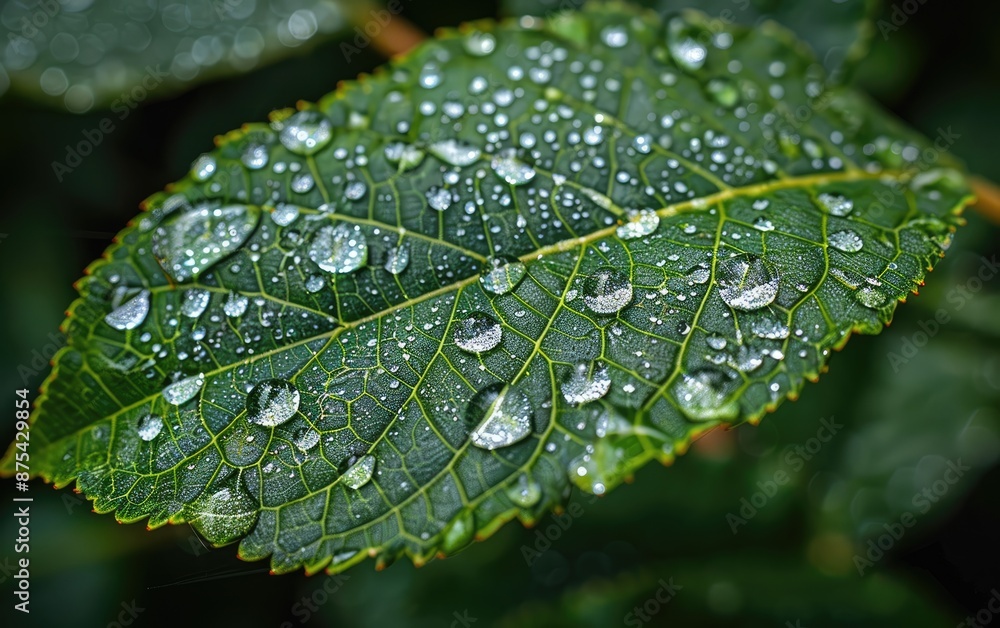 water drops on leaf water drops on leaf
