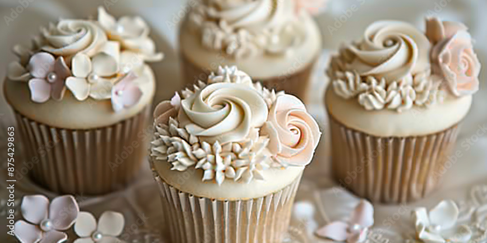 cupcakes with cream