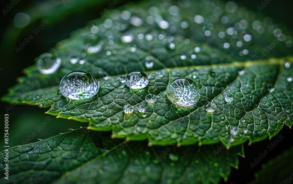 water drops on leaf water drops on leaf