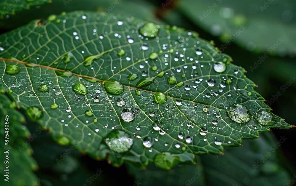 water drops on leaf water drops on leaf