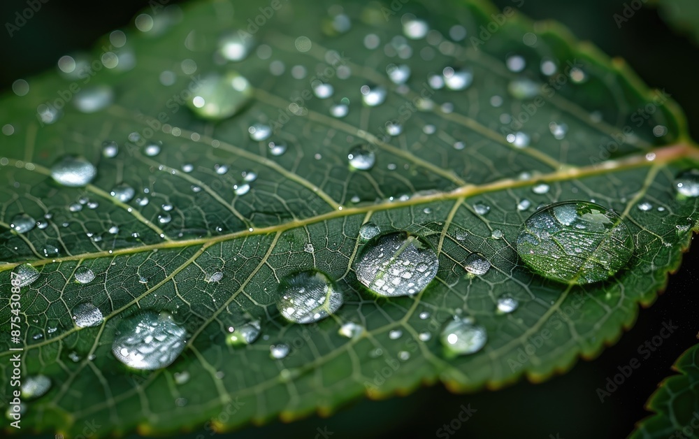 water drops on leaf water drops on leaf