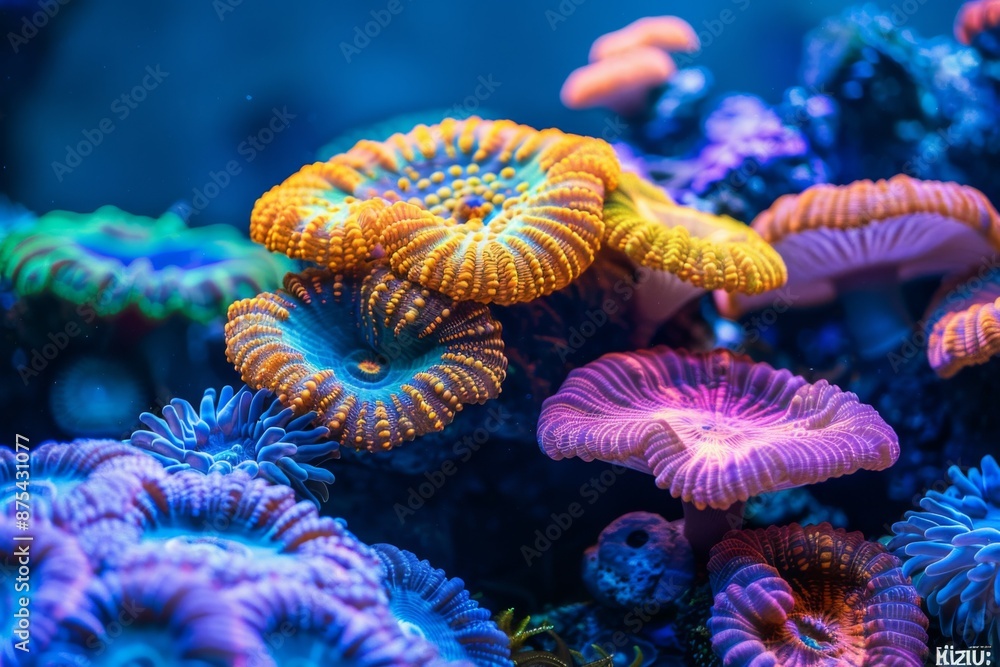 Obraz premium Colorful Coral Reef Underwater